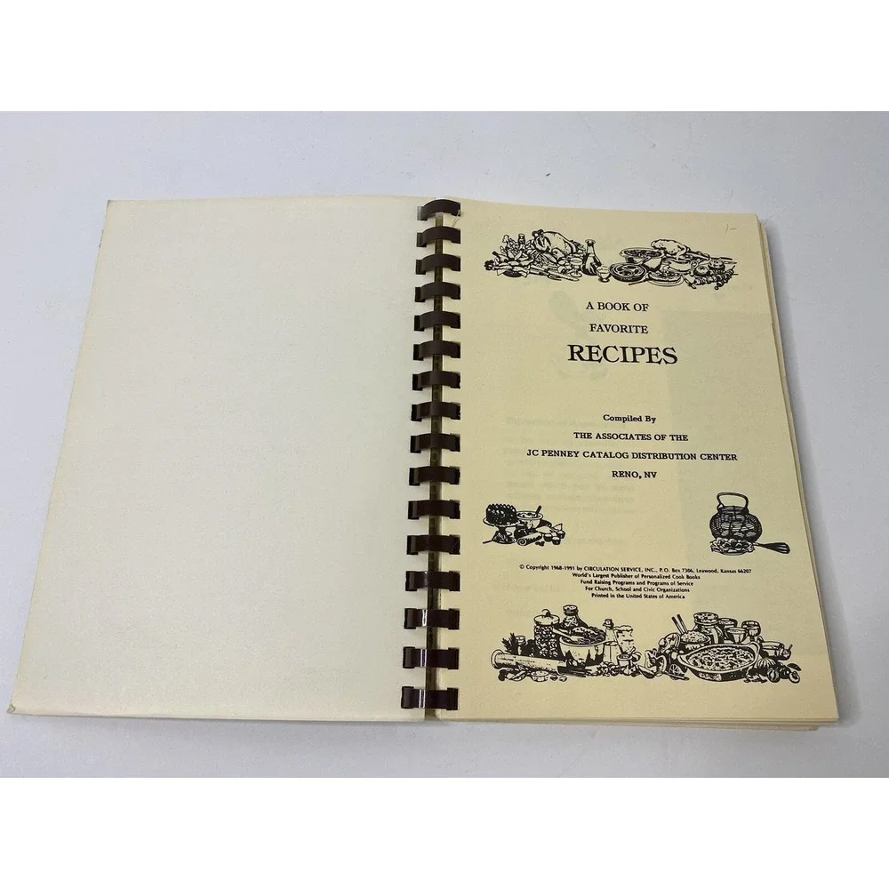 Home Made Cooking Good Nuff For Sharing Cookbook‎ 1991 Reno NV JC Penney Catalog